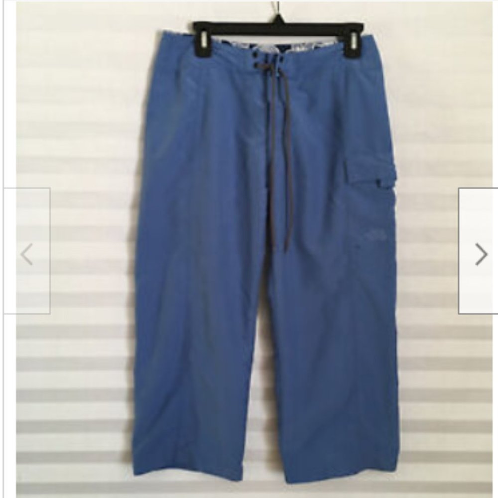 The North‎ Face Women's Light Weight Hiking Camping Capri Pants Blue Size ??